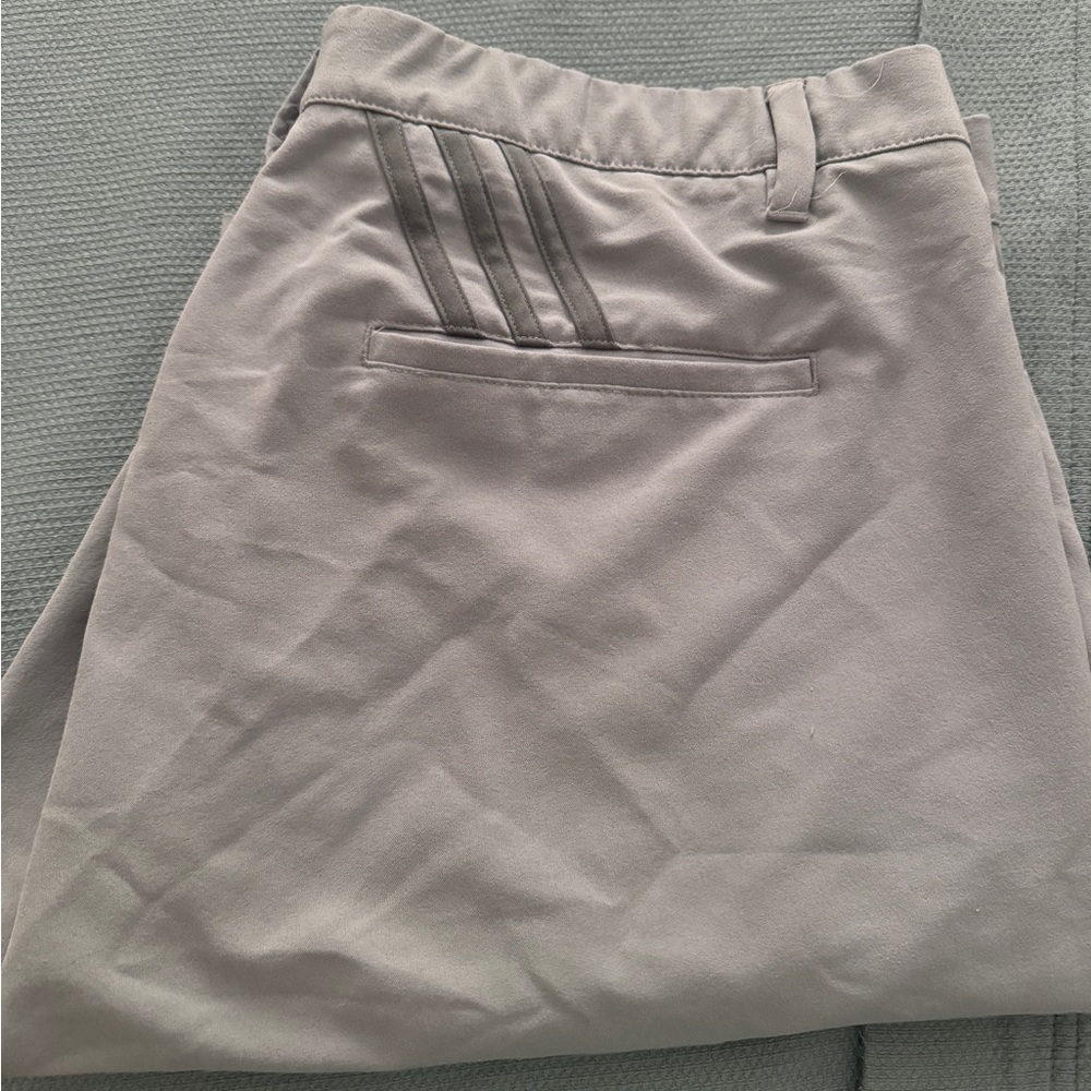 Grey adidas golf shorts size 35